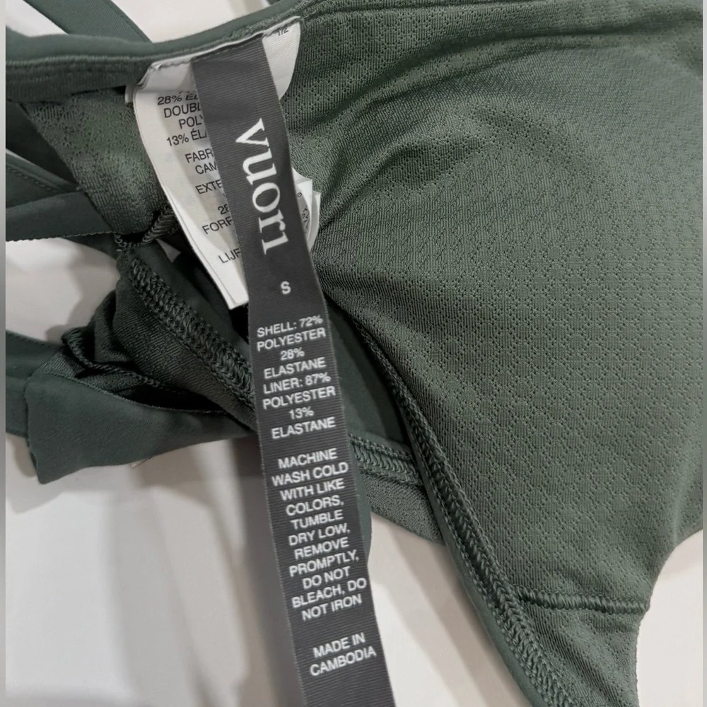 Vuori Forest Green Sports Bra - Picture 3 of 4